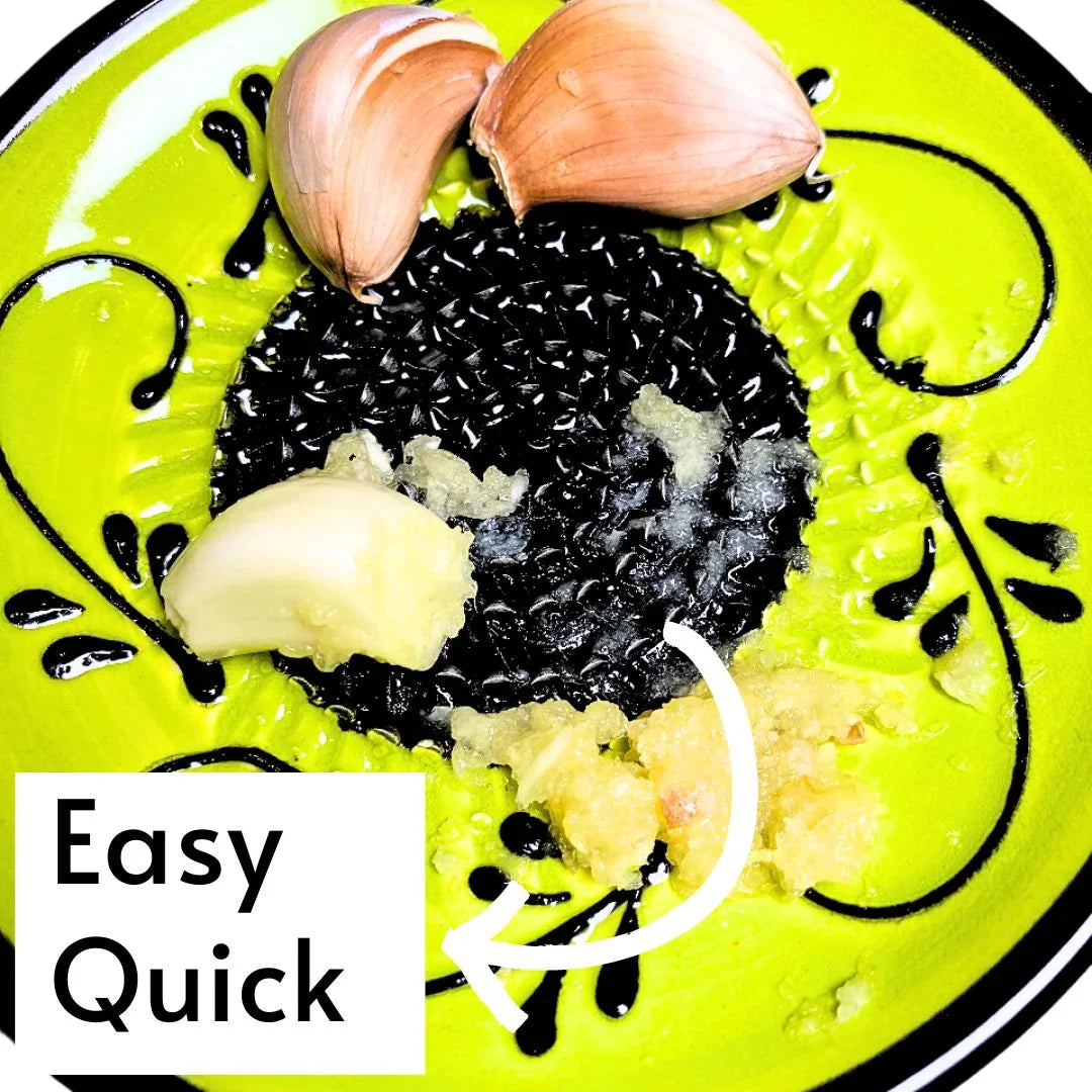 Amarillo – Handmade Ceramic Grater Plate, Spanish Style Garlic Grater (Yellow)