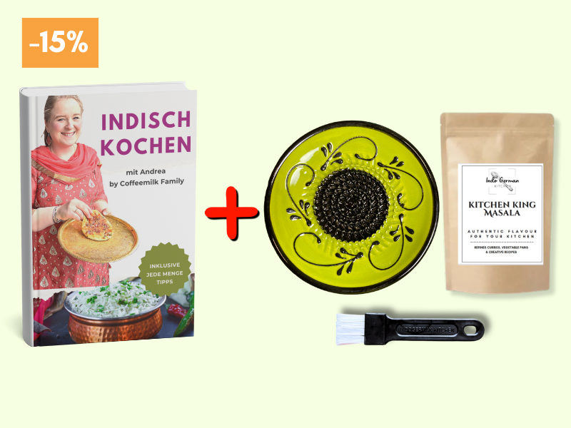 E-Book indian cooking + Grater Plate + Masala