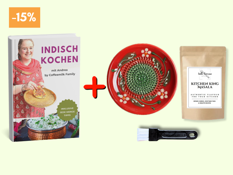 E-Book indian cooking + Grater Plate + Masala