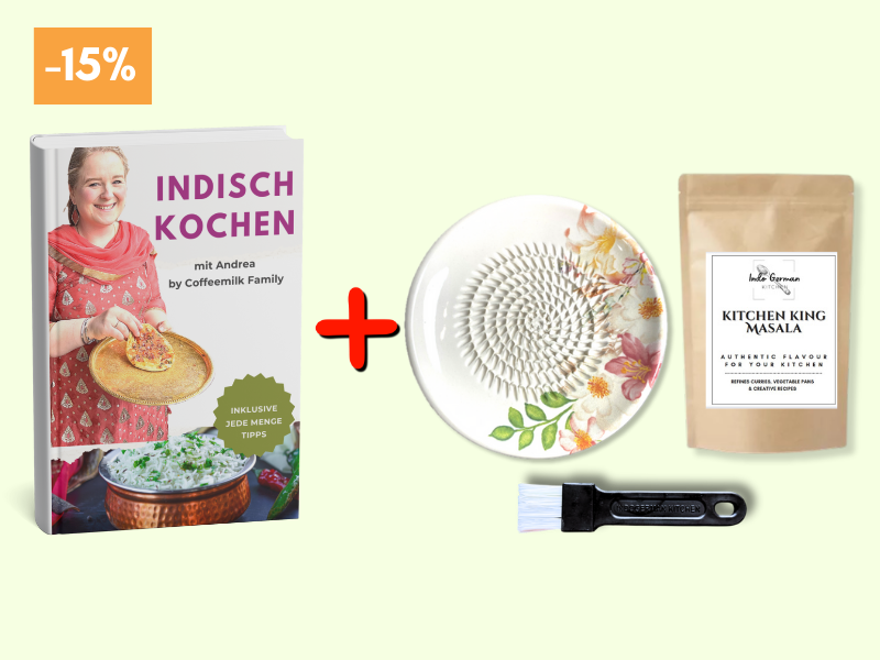 E-Book indian cooking + Grater Plate + Masala