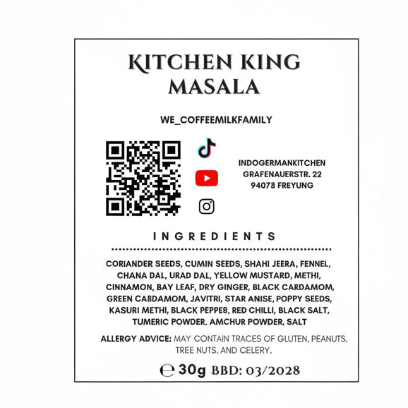 Kitchen King Masala by coffeemilkfamily label backside ingredients