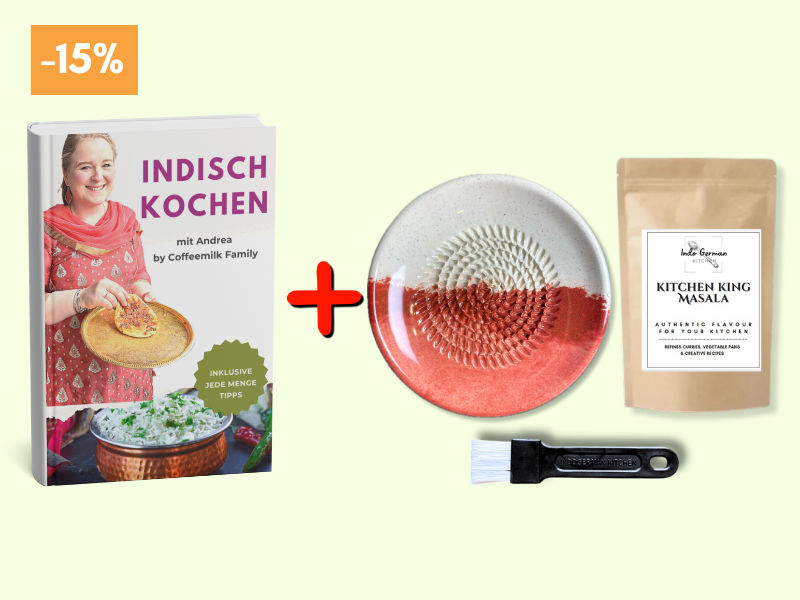 E-Book indian cooking + Grater Plate + Masala