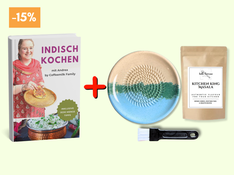 E-Book indian cooking + Grater Plate + Masala