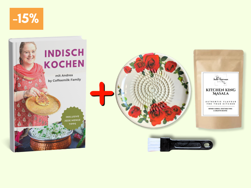 E-Book indian cooking + Grater Plate + Masala