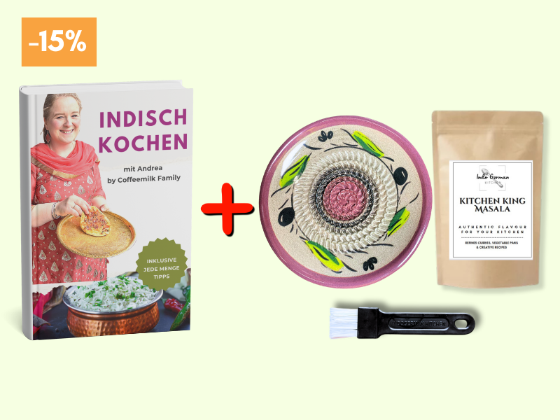 E-Book indian cooking + Grater Plate + Masala